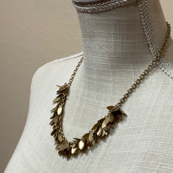 J. Crew Leaf Cut Out Necklace - Picture 3 of 8